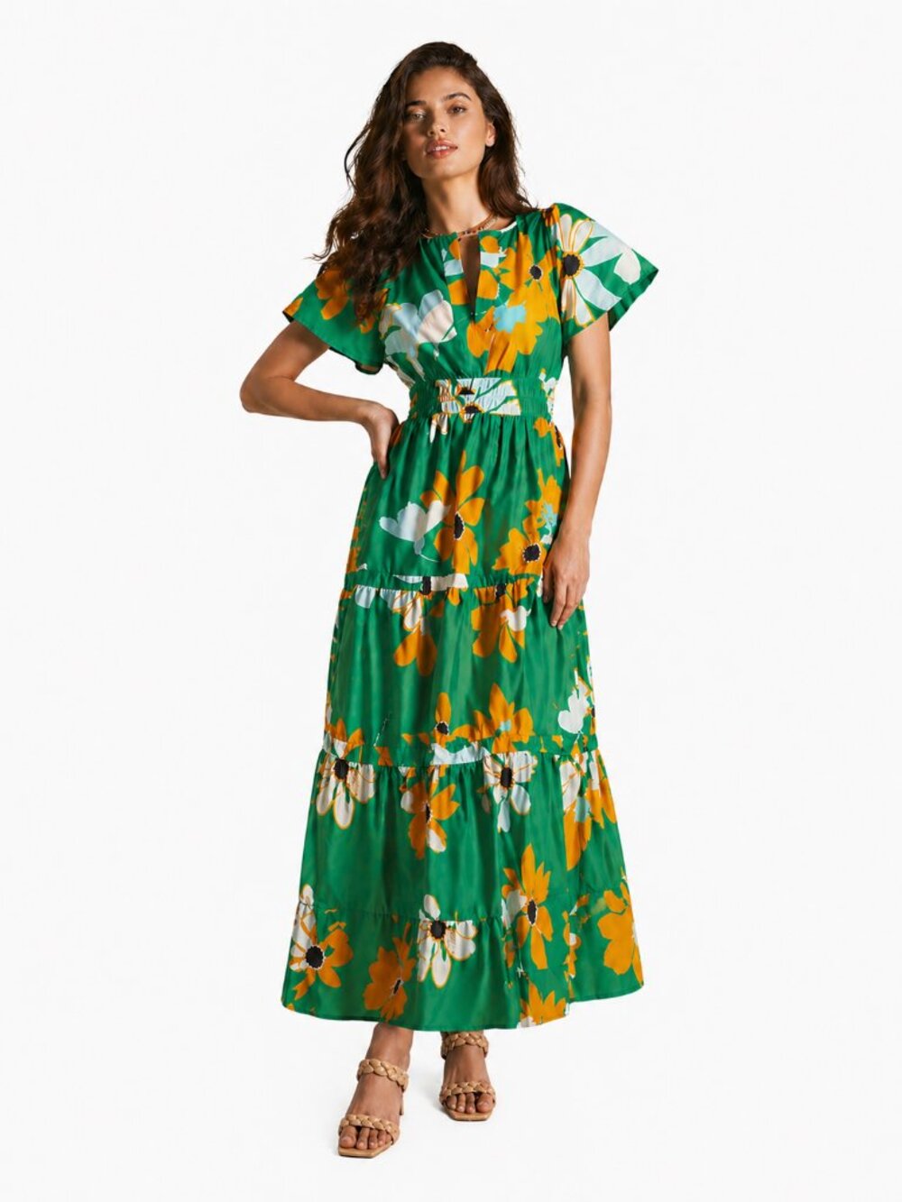 Maeve Anthropologie The Somerset Maxi Dress Kelly - Picture 2 of 9